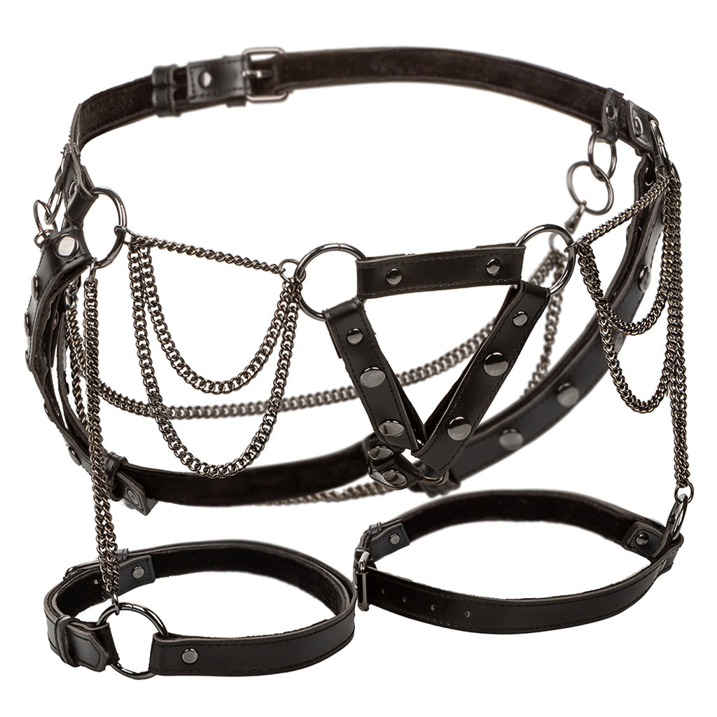 Euphoria Thigh Harness With Chains Bondage and Fetish > Men's Bondage Wear - Tophatter Daily Deals