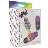 Bang! Vibrating Rainbow Butt Plug with Remote - Tophatter's Adult Sex Toys Online Anal Sex Toys > Butt Plugs - Tophatter Daily Deals