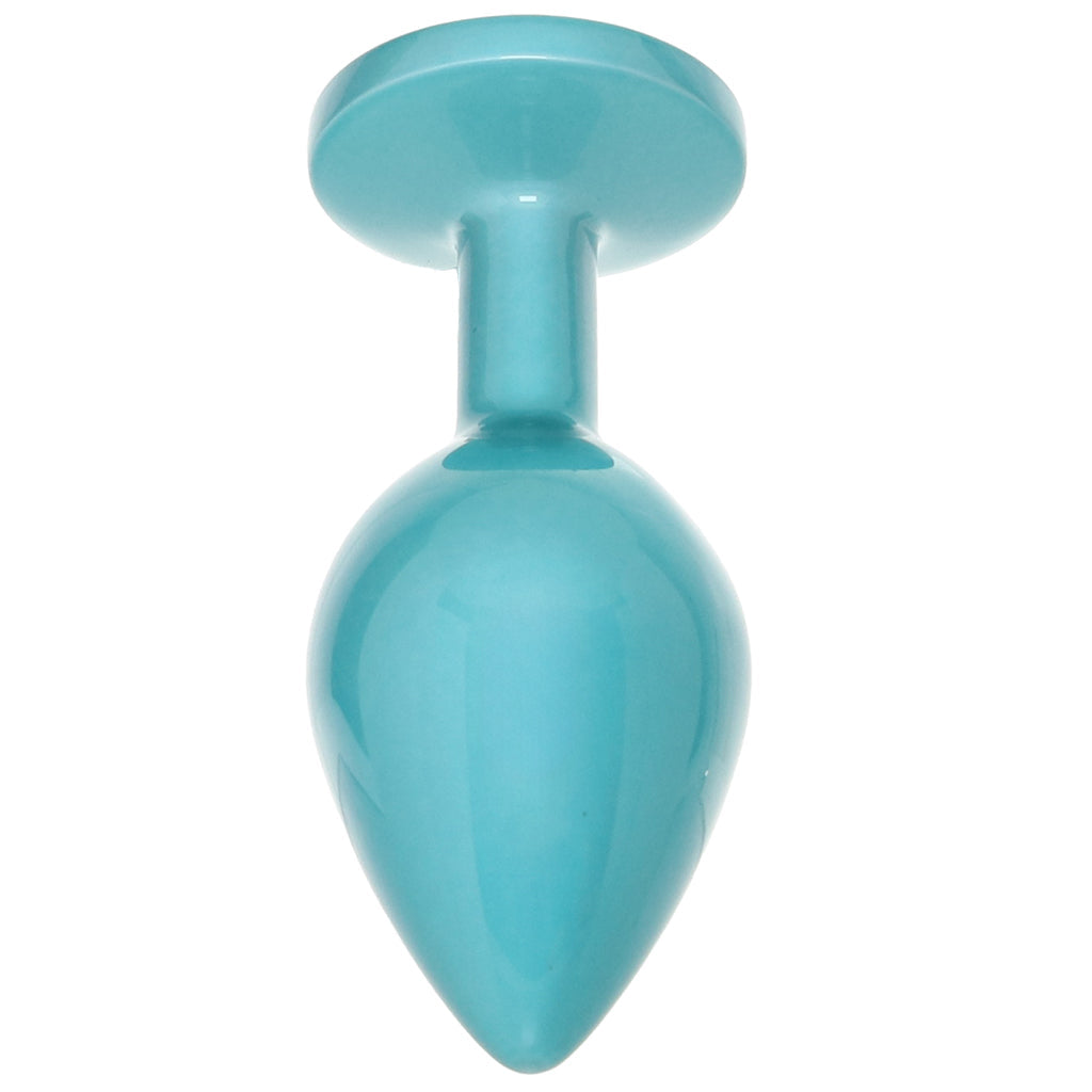 Rear Assets Medium Metal Butt Plug in Teal Anal Sex Toys > Butt Plugs - Tophatter Daily Deals