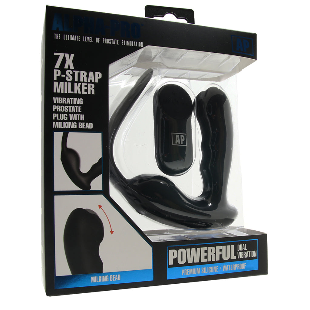 Alpha-Pro 7X Remote P-Strap Milker Anal Sex Toys > Prostate Massagers - Tophatter Daily Deals