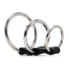 Blue Line 3 Ring Gates of Hell Cock & Ball Cage Bondage and Fetish > Cock and Ball Devices - Tophatter Daily Deals