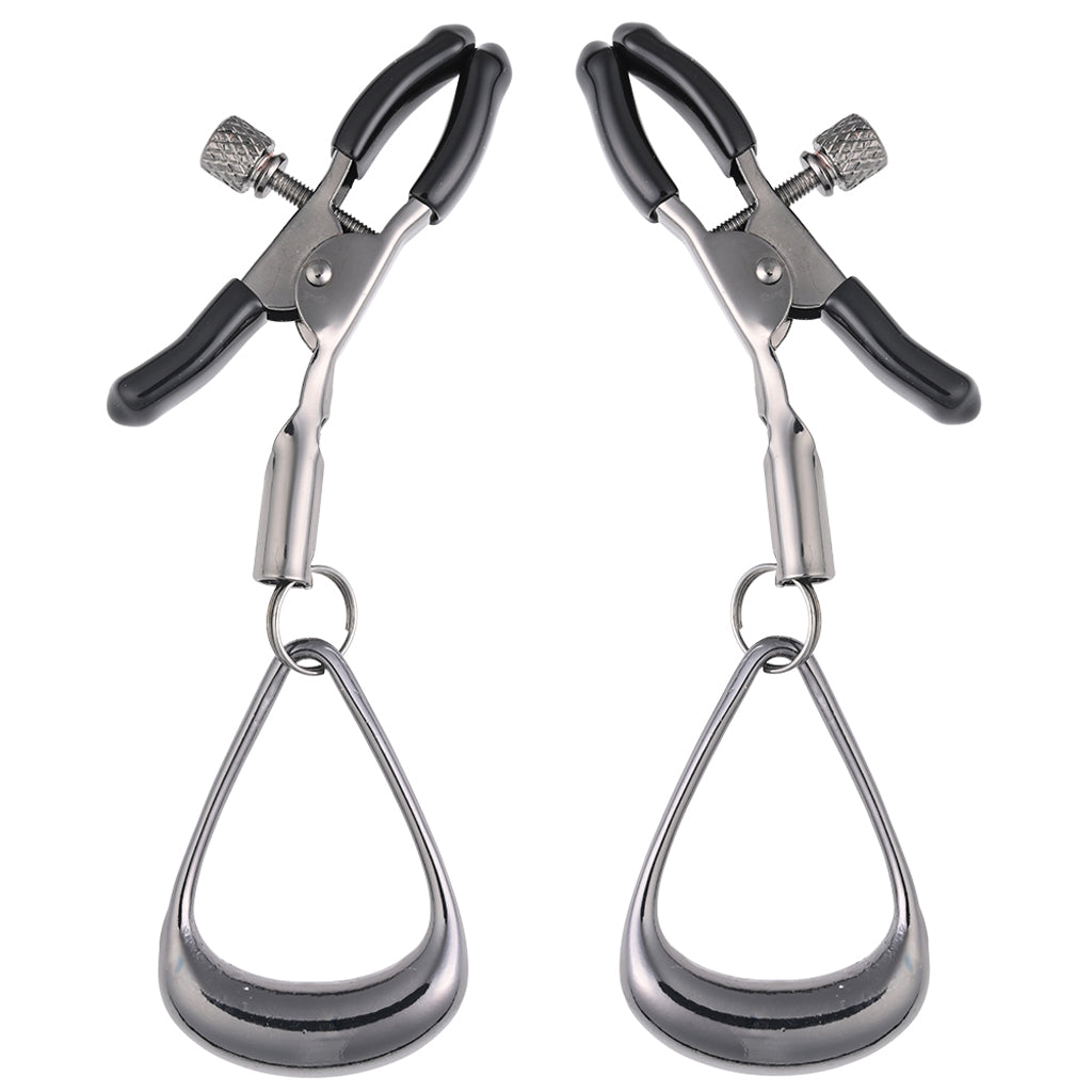 Velvet Noir Tuggable Nipple Clamps - Tophatter's Adult Sex Toys Online Bondage and Fetish > Nipple Stimulators & Clamps - Tophatter Daily Deals