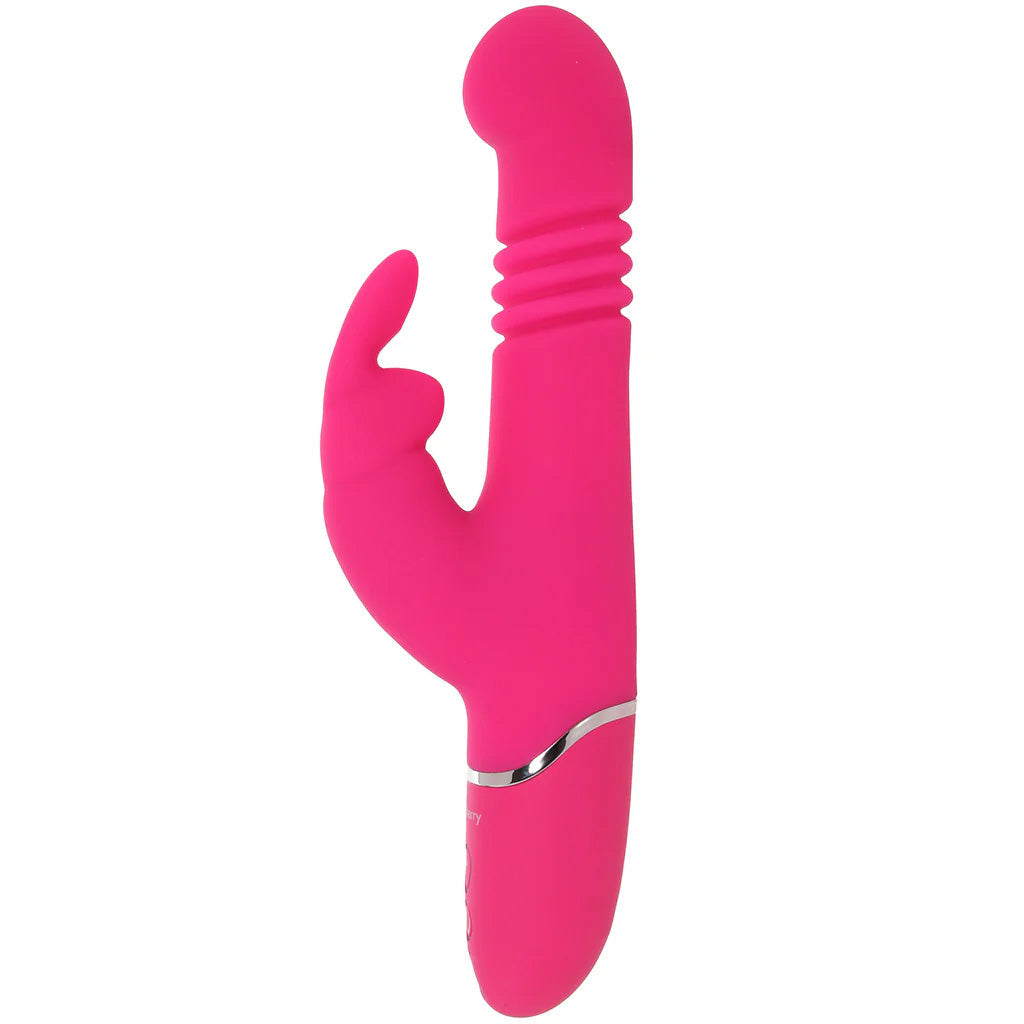 PinkCherry Thrusting Rabbit Vibe in Pink Vibrators > Rabbit Vibrators - Tophatter Daily Deals