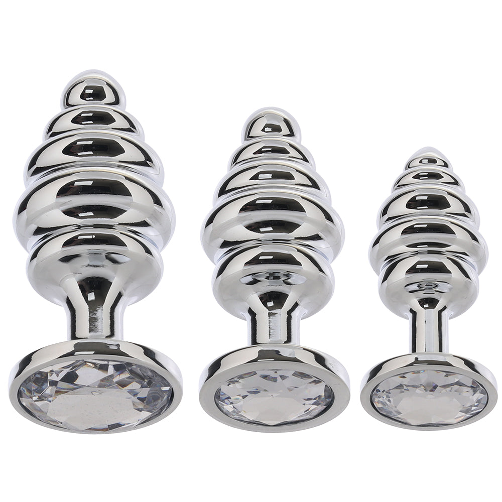 Gemsations Ripple Bling Bling Aluminum Anal Training Kit - Tophatter's Adult Sex Toys Online Anal Sex Toys > Butt Plugs - Tophatter Daily Deals