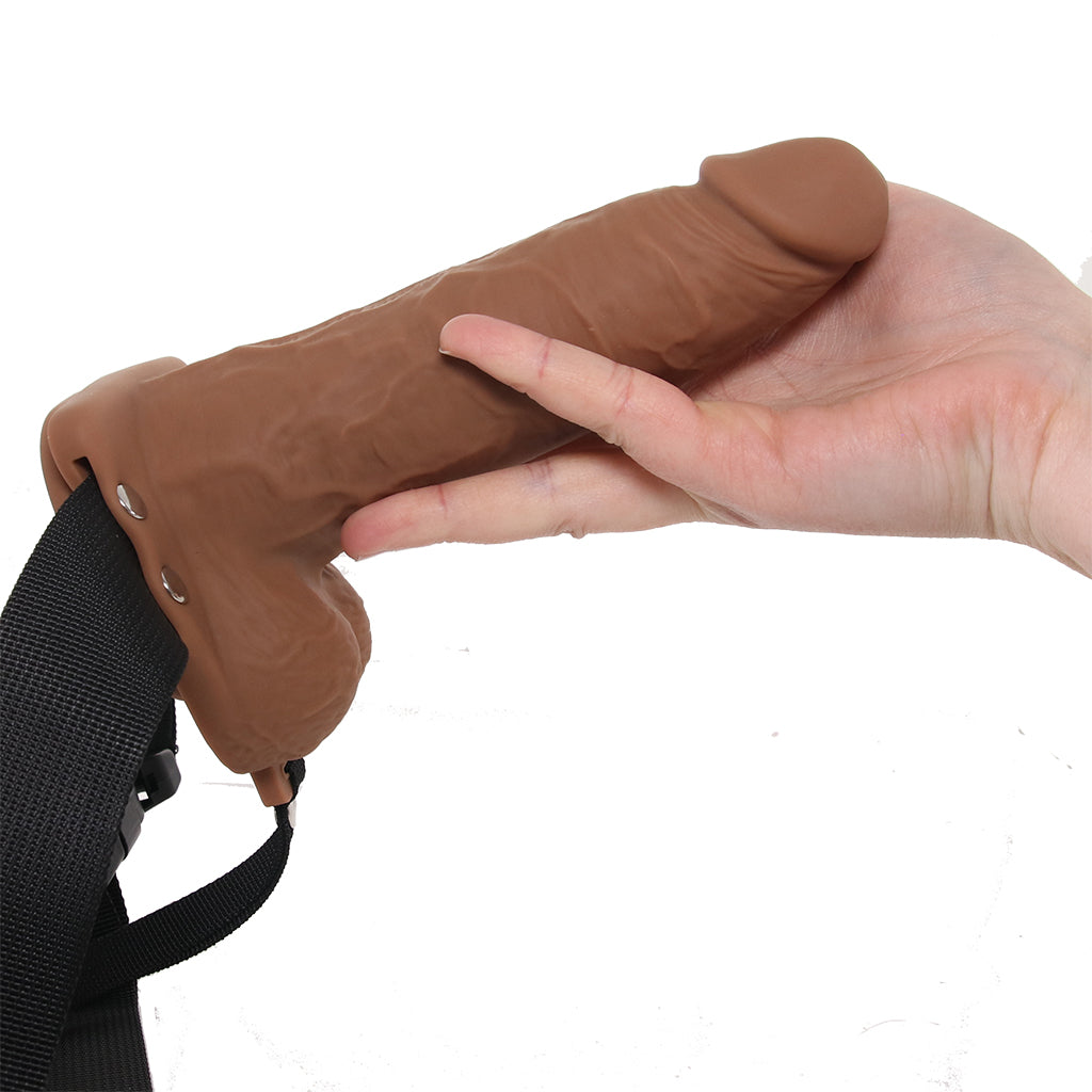 Fantasy X-tensions 6 Inch Hollow Strap-On Vibe in Brown Male Enhancement > Extenders and Sleeves - Tophatter Daily Deals