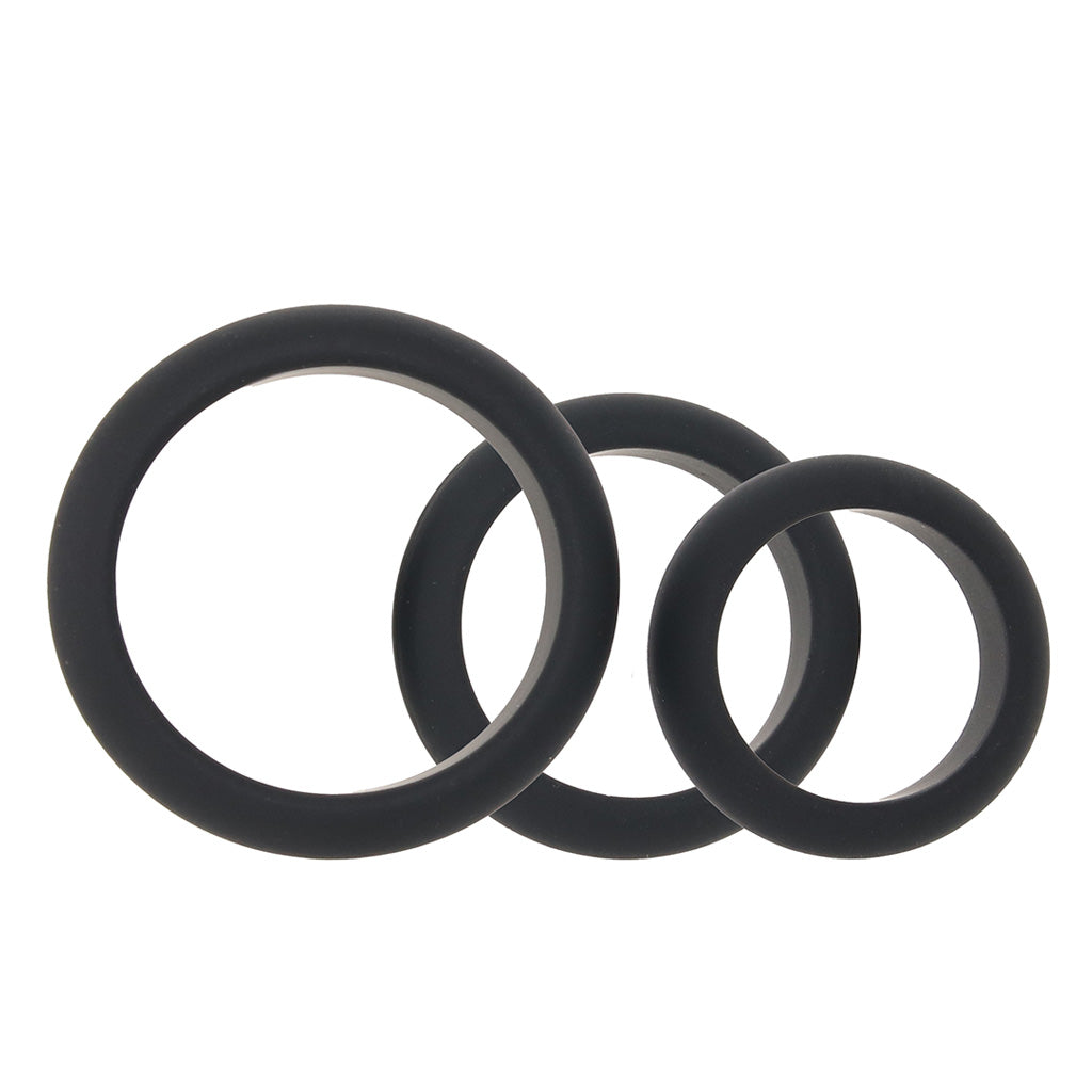 LEVELZ 3 Piece Wide O Cock Ring Set in S-L Cock Rings - Tophatter Daily Deals