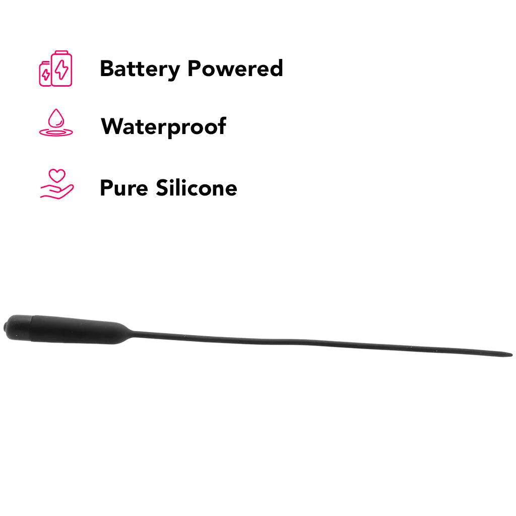 Ouch! Vibrating Extra Long Silicone Urethral Sound Bondage and Fetish > Cock and Ball Devices - Tophatter Daily Deals