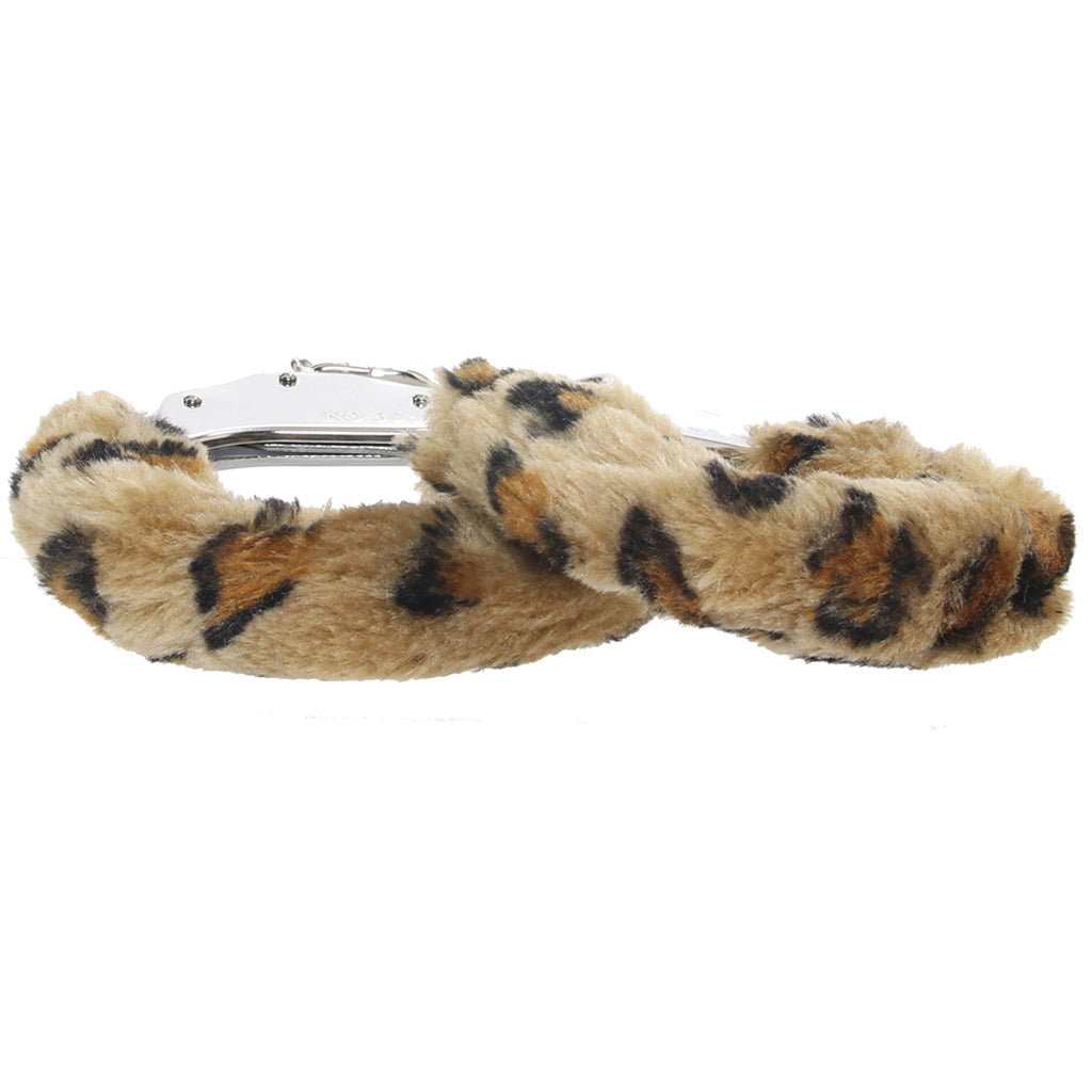 Temptasia Beginner Fuzzy Cuffs in Leopard Bondage and Fetish > Wrist and Ankle Cuffs - Tophatter Daily Deals