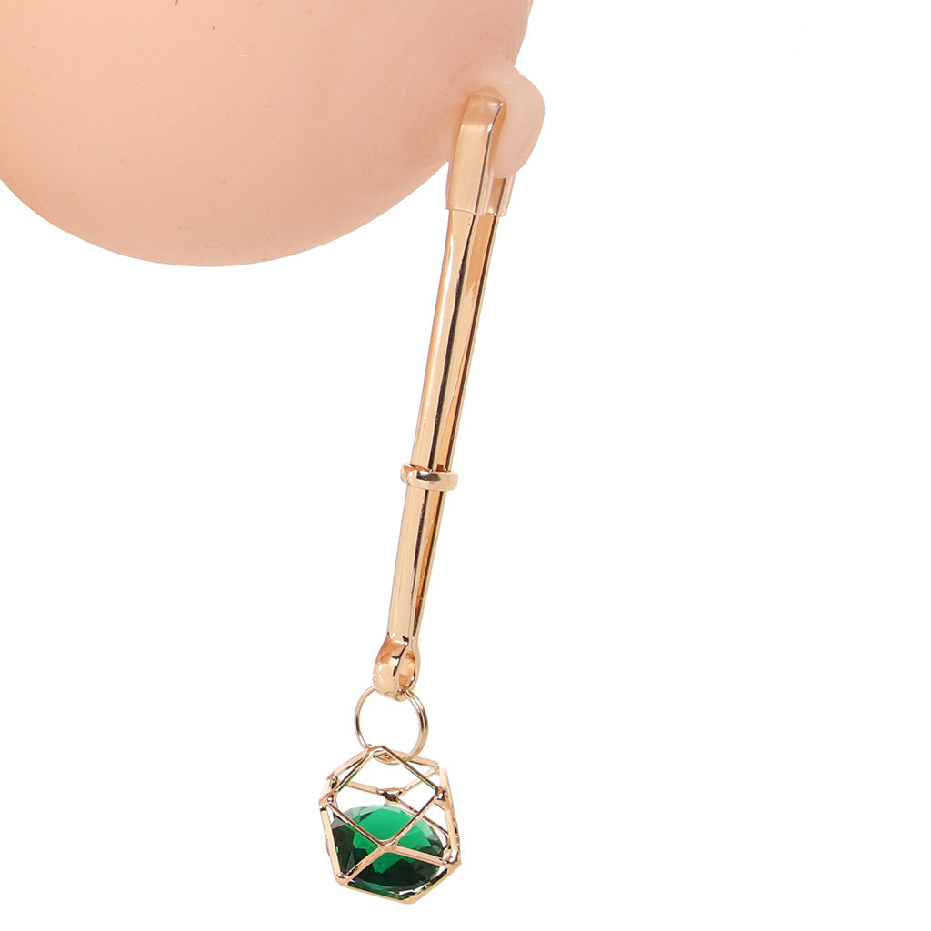 Sex & Mischief Indica Crystal Nipple Clips Bondage and Fetish > Nipple Stimulators & Clamps - Tophatter Daily Deals