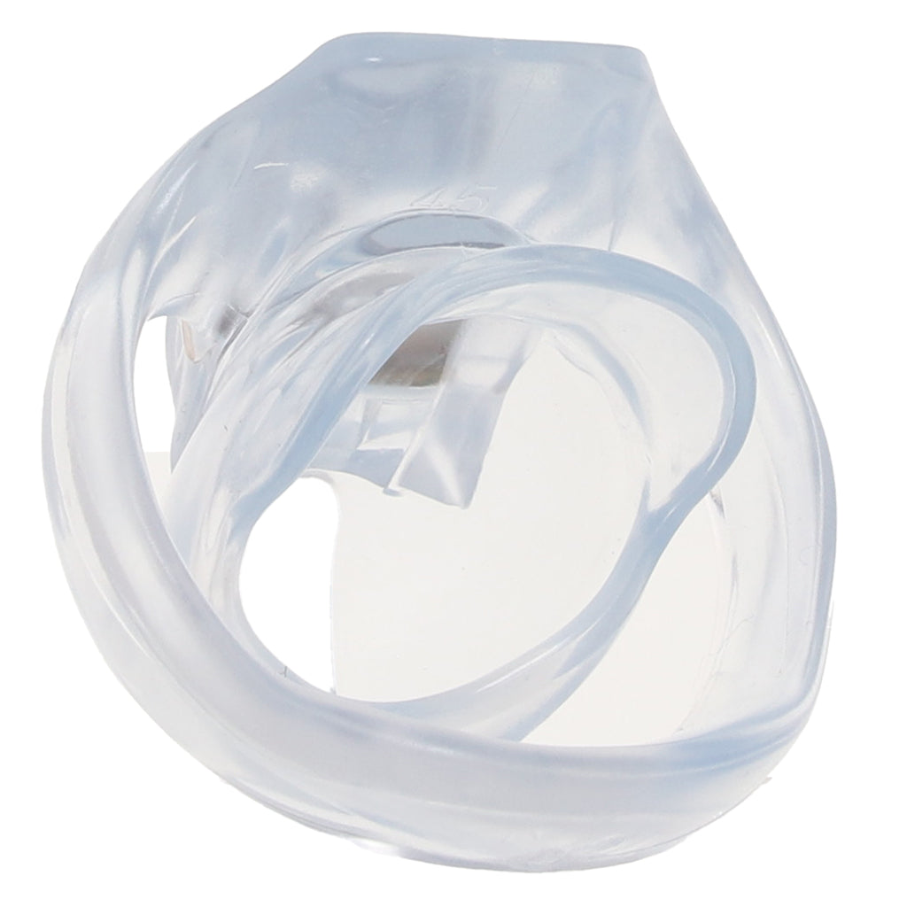 Blueline Small Dick Acrylic Mini Chastity Cage Bondage and Fetish > Cock and Ball Devices - Tophatter Daily Deals