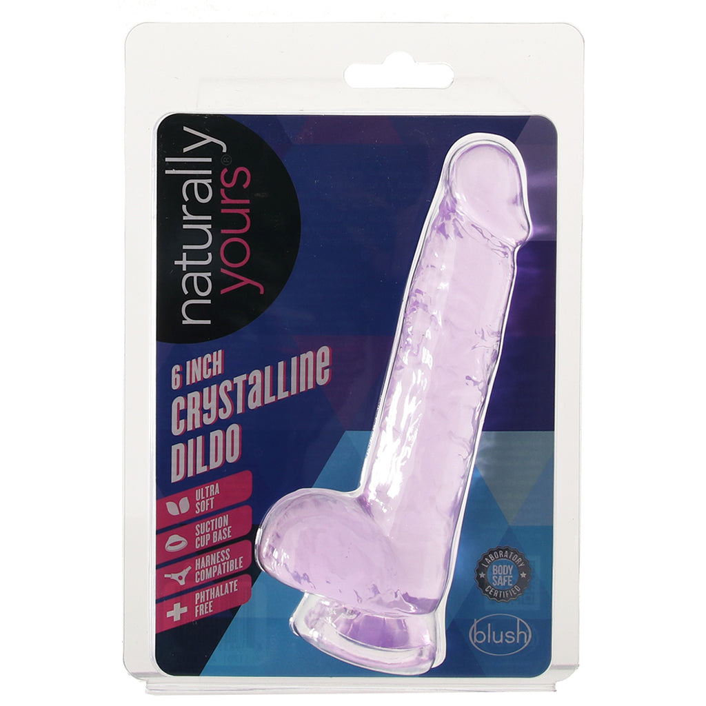 Naturally Yours 6 Inch Crystalline Dildo in Amethyst - Tophatter's Adult Products Dildo Sex Toys > Realistic Dildos - Tophatter Daily Deals