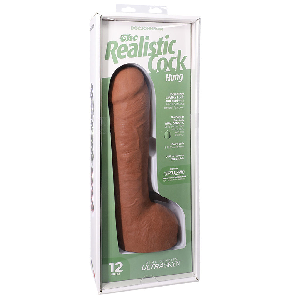 The Realistic Hung 12 Inch Cock with Balls in Caramel Dildo Sex Toys > Realistic Dildos - Tophatter Daily Deals