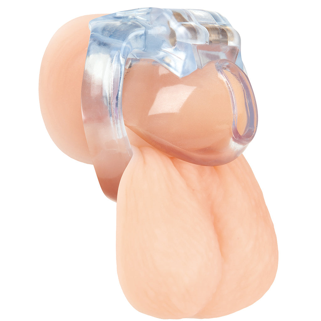 Blueline Small Dick Acrylic Mini Chastity Cage Bondage and Fetish > Cock and Ball Devices - Tophatter Daily Deals