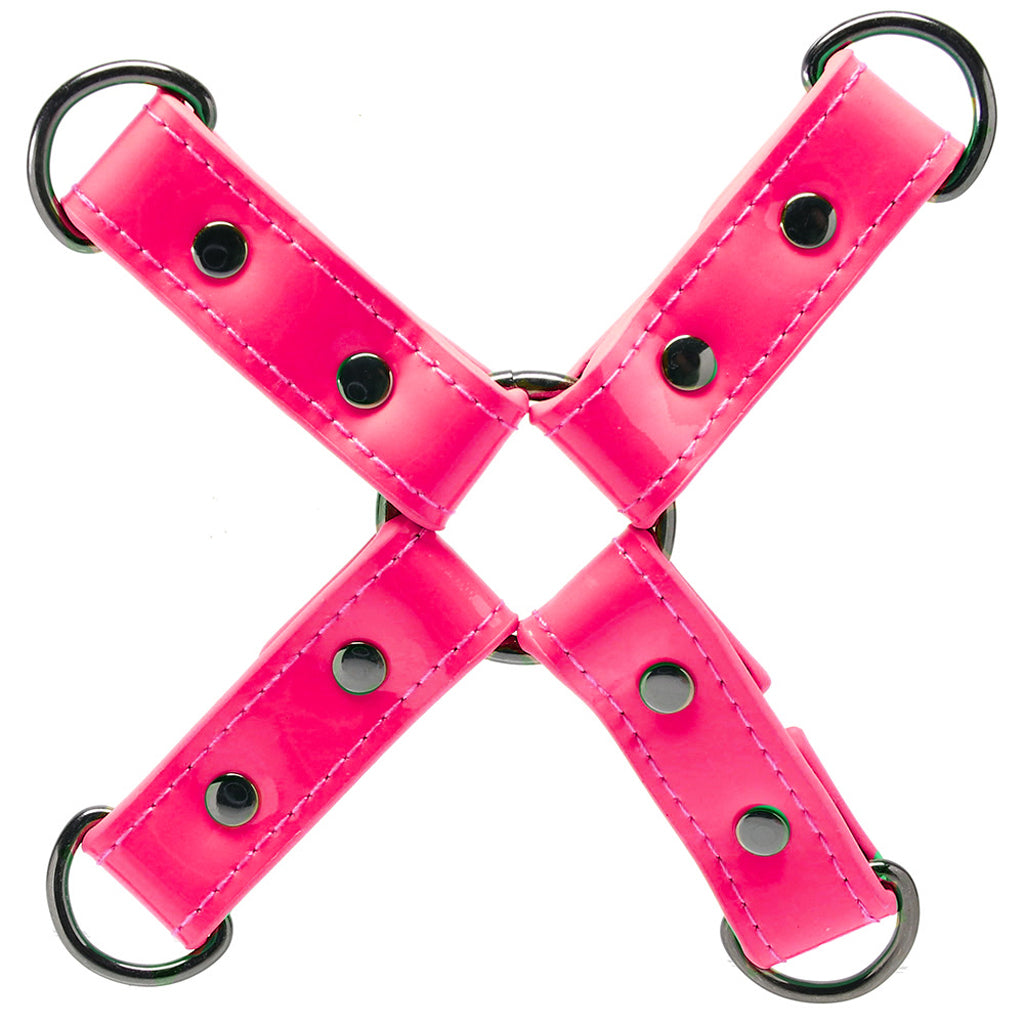 Electra Play Things Hog Tie in Neon Pink - Tophatter's Adult Sex Toys Online Bondage and Fetish > Restraints - Tophatter Daily Deals