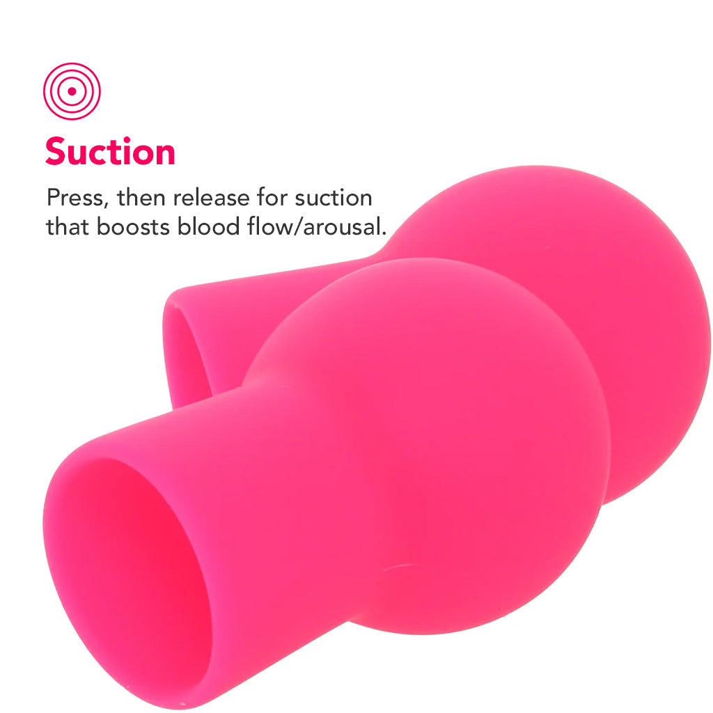 nipple play Silicone Advanced Nipple Suckers in Pink - Tophatter's Adult Sex Toys Online Bondage and Fetish > Nipple Stimulators & Clamps - Tophatter Daily Deals
