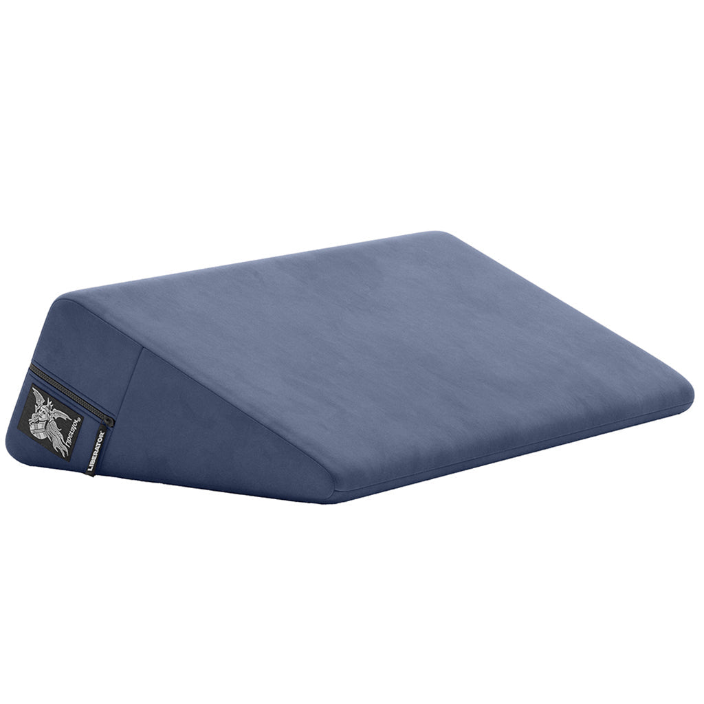 Wedge Sex Pillow in Velvet Blue - Tophatter's Adult Sex Toys Online Sex Furniture > Sex Machine - Tophatter Daily Deals