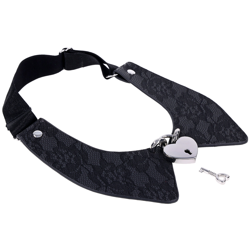 S&M Heartbound Lace Day Collar - Tophatter's Adult Sex Toys Online Bondage and Fetish > Leashes and Collars - Tophatter Daily Deals