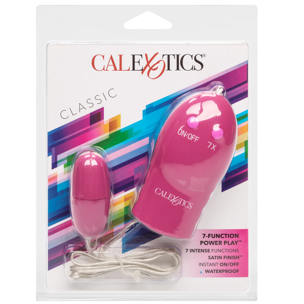 7 Function Power Play Egg Vibe in Pink Vibrators > Bullet and Egg Vibrators - Tophatter Daily Deals
