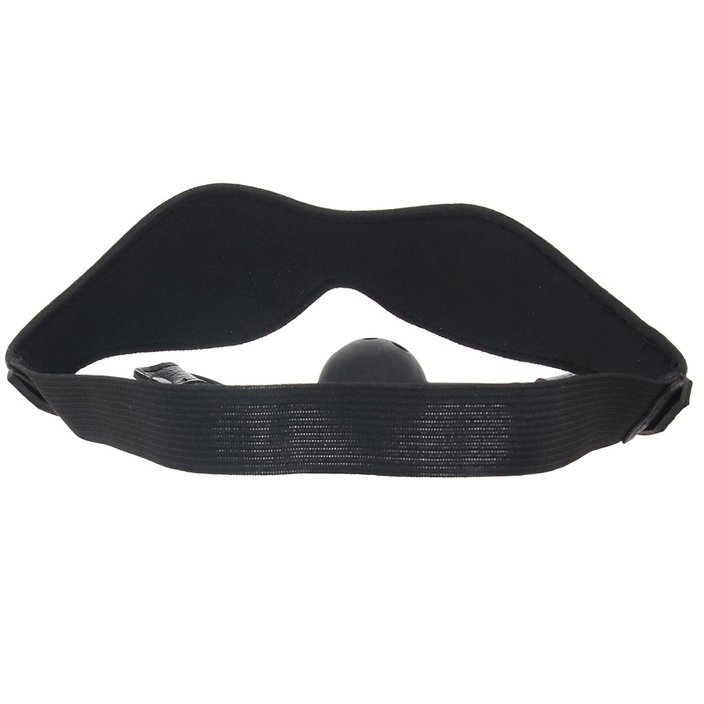 Nocturnal Collection Eye Mask & Breathable Ball Gag Set Bondage and Fetish > Ball Gags & Mouth Restraints - Tophatter Daily Deals