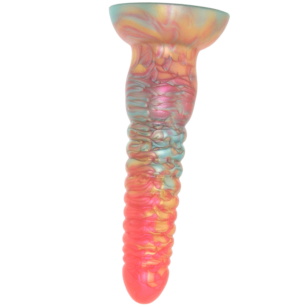 Colours Stacked 6 Inch Dildo in Red/Gold - Tophatter's Adult Sex Toys Online Dildo Sex Toys > Non-Phallic Dildos - Tophatter Daily Deals