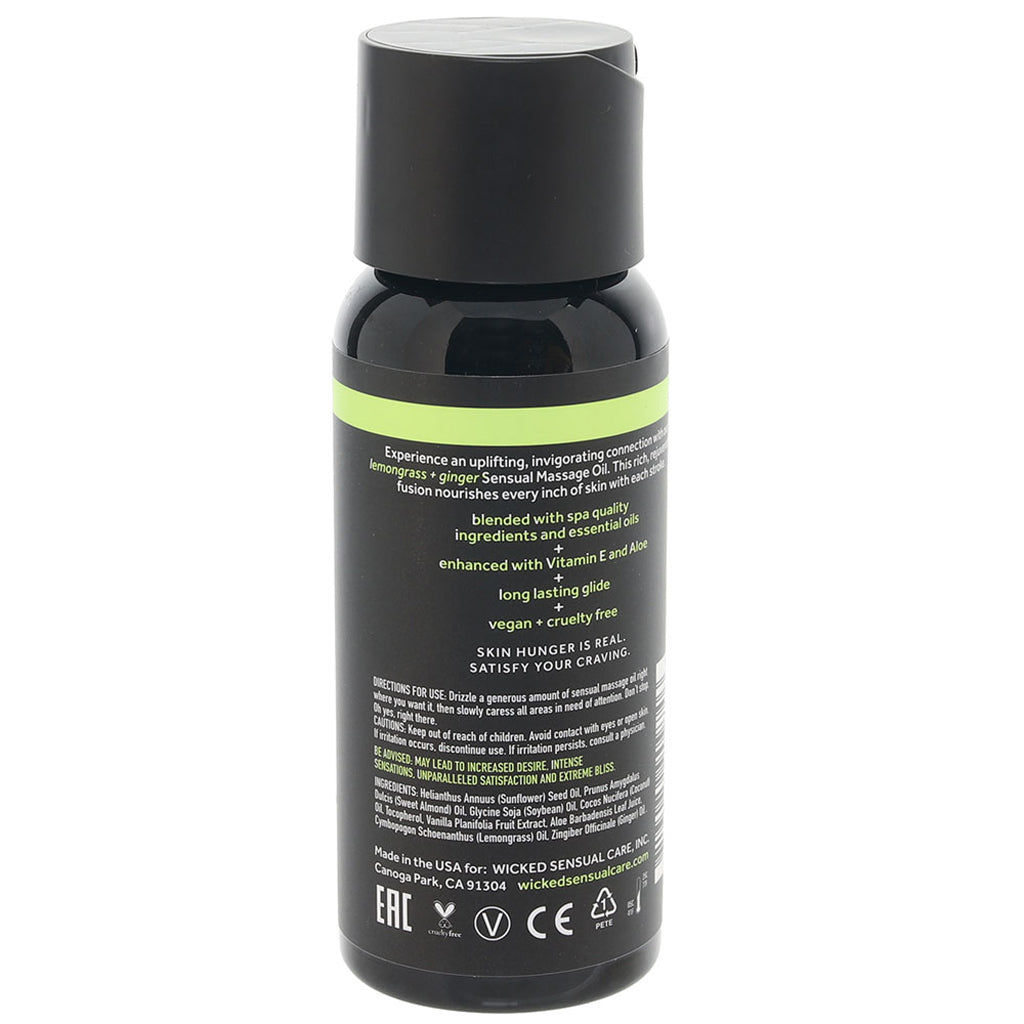 Sensual Massage Oil 4oz/120ml in Lemongrass & Ginger Lubes and Lotions > Erotic Massage Oils - Tophatter Daily Deals