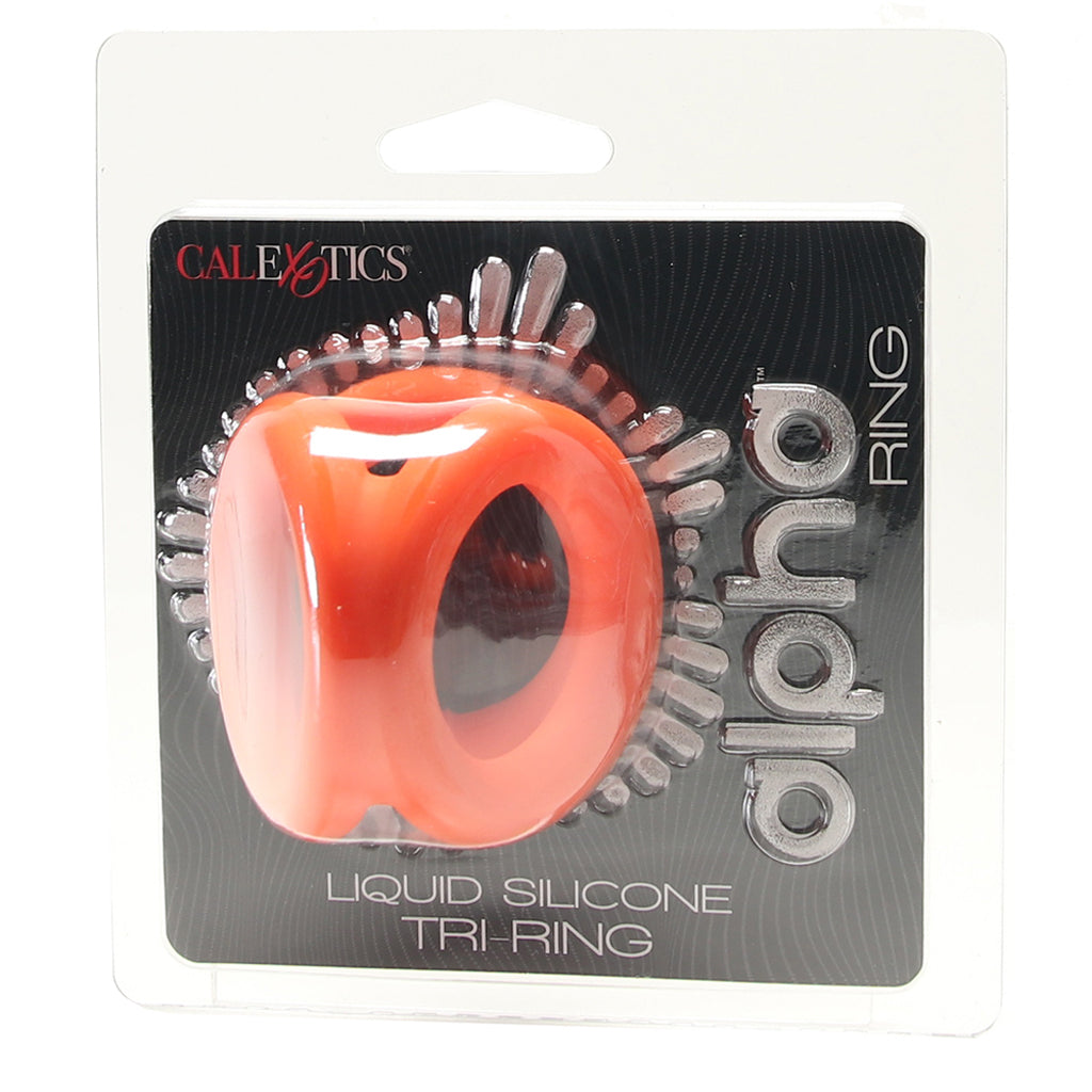 Alpha Liquid Silicone Tri-Ring - Tophatter's Adult Products Cock Rings - Tophatter Daily Deals