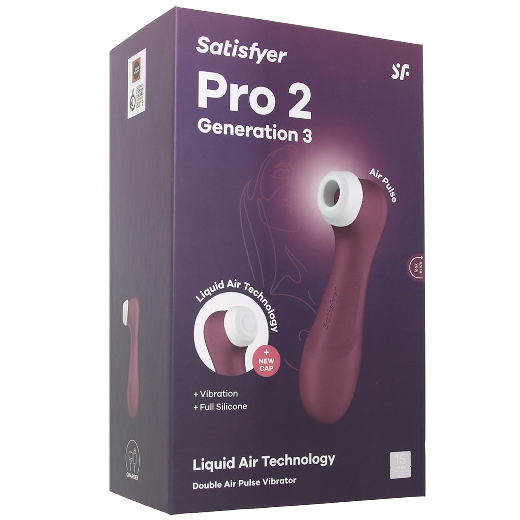 Satisfyer Pro 2 Gen 3 Double Air Pulse App Vibe in Wine Vibrators > Clitoral Stimulators - Tophatter Daily Deals
