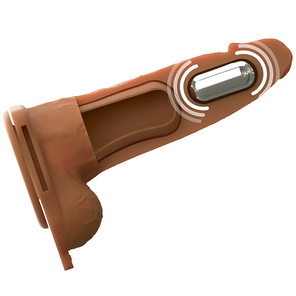 Fantasy X-tensions 6 Inch Hollow Strap-On Vibe in Brown Male Enhancement > Extenders and Sleeves - Tophatter Daily Deals