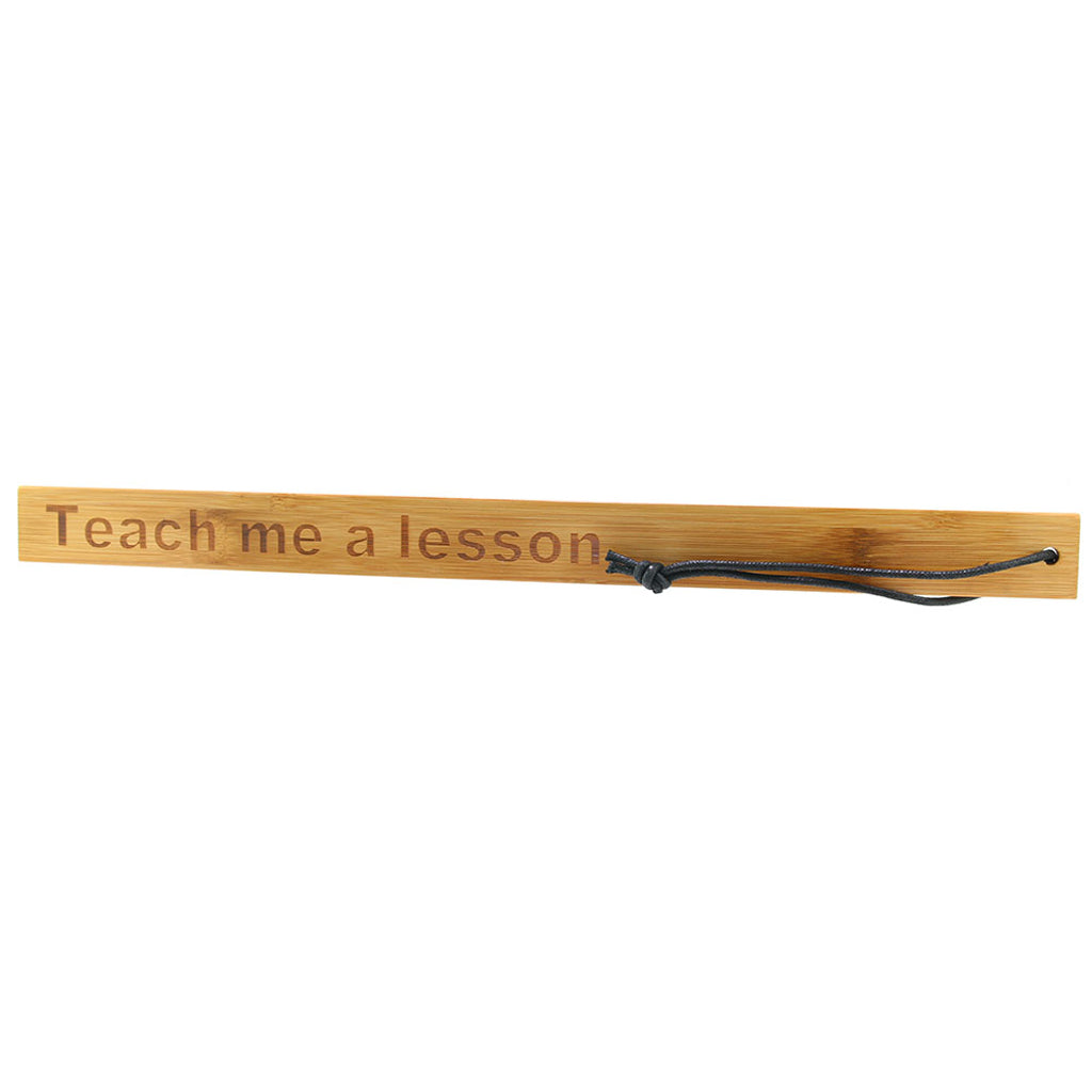 Teach Me a Lesson Bamboo Paddle - Tophatter's Adult Products Bondage and Fetish > Whips and Crops - Tophatter Daily Deals