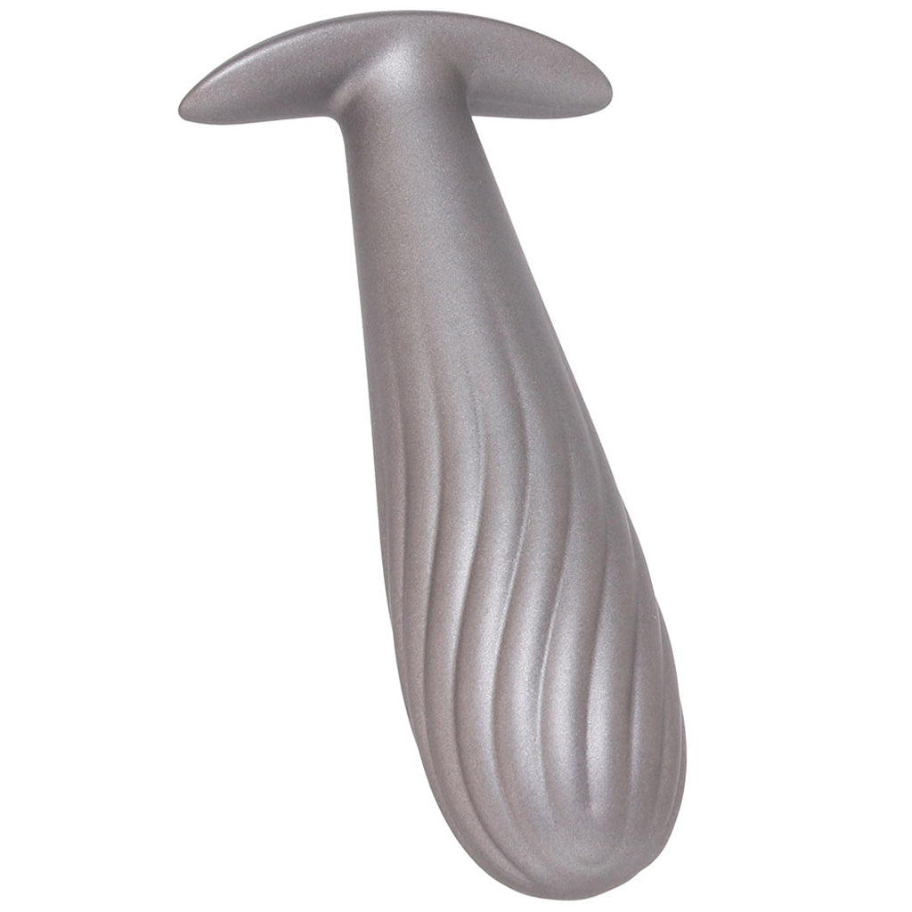 Ouch! Smooth Silicone Ribbed Butt Plug in Gun Metal - Tophatter's Adult Sex Toys Online Anal Sex Toys > Butt Plugs - Tophatter Daily Deals