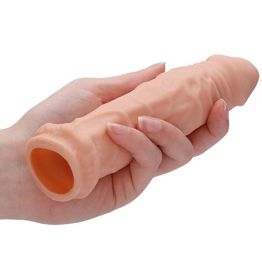 RealRock Penis Sleeve 6 Inch Extender in White - Tophatter's Adult Products Male Enhancement > Extenders and Sleeves - Tophatter Daily Deals