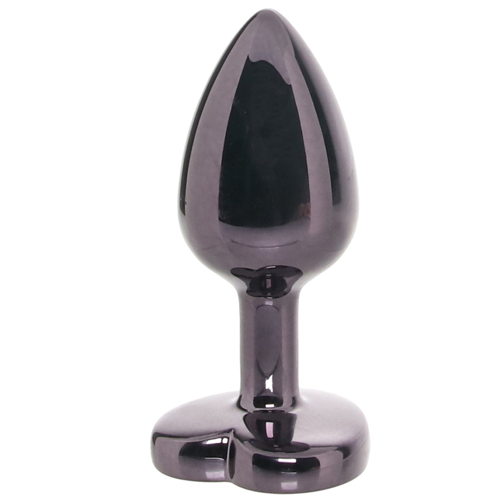 Jewel Black Diamond Heart Plug in Small Anal Sex Toys > Butt Plugs - Tophatter Daily Deals
