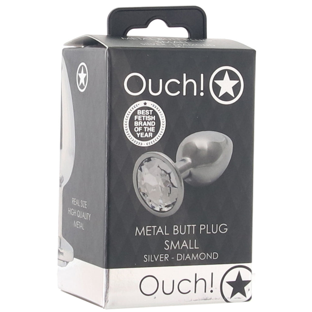 Ouch! Round Gem Silver Plug in Small Anal Sex Toys > Butt Plugs - Tophatter Daily Deals