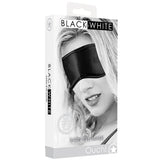 Black & White Satin Eye Mask Bondage and Fetish > Pleasure Masks and Dress Up Play - Tophatter Daily Deals