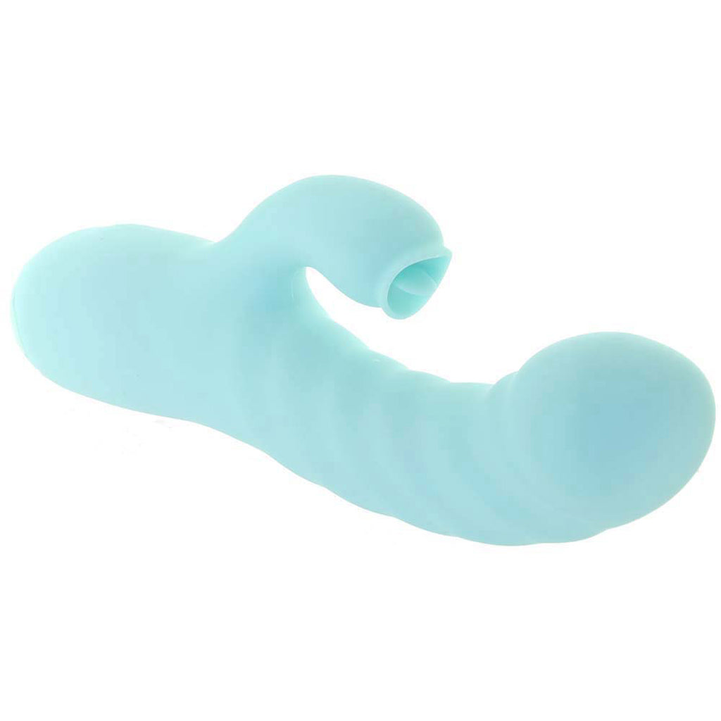 Luv Heat Up Thruster Rabbit Vibe in Aqua Vibrators > Rabbit Vibrators - Tophatter Daily Deals