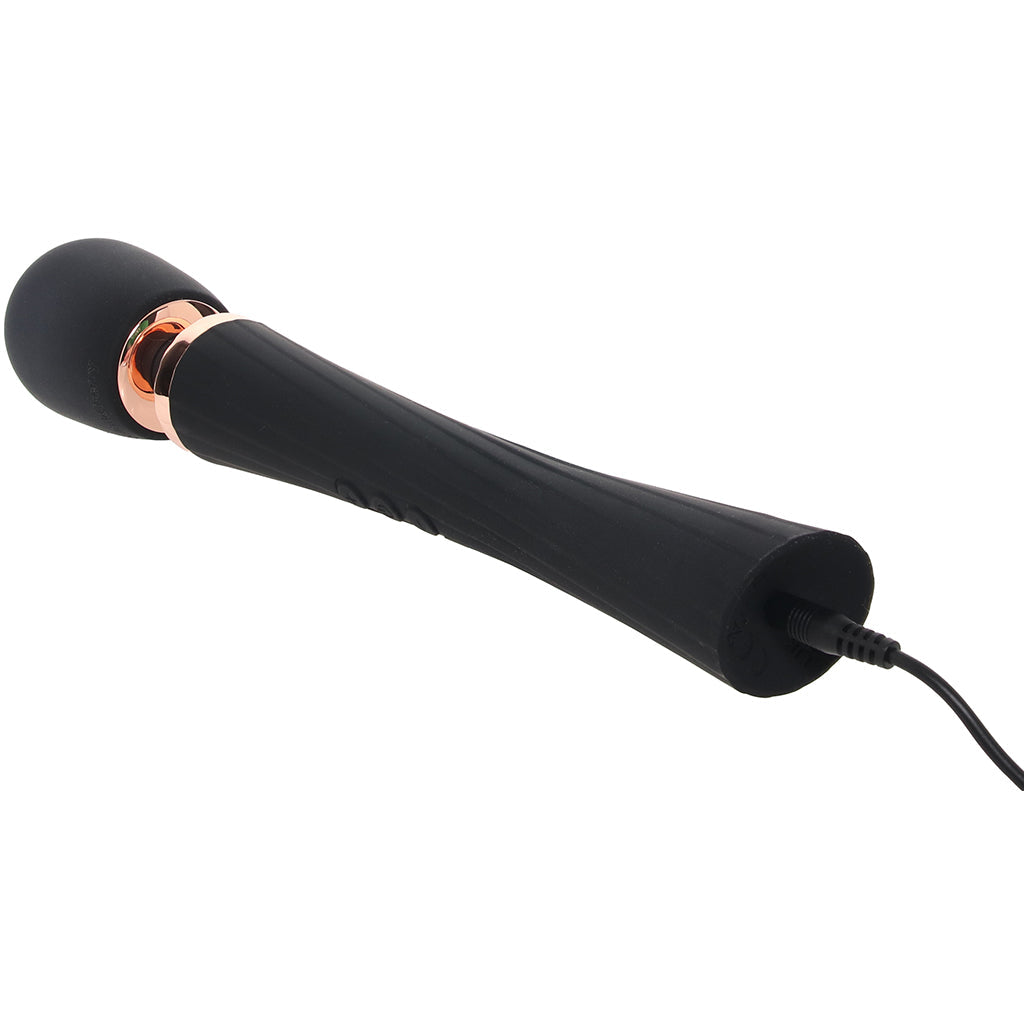PinkCherry Luxury Slim Rechargeable Wand in Black - Tophatter's Adult Sex Toys Online Vibrators > Wands - Tophatter Daily Deals