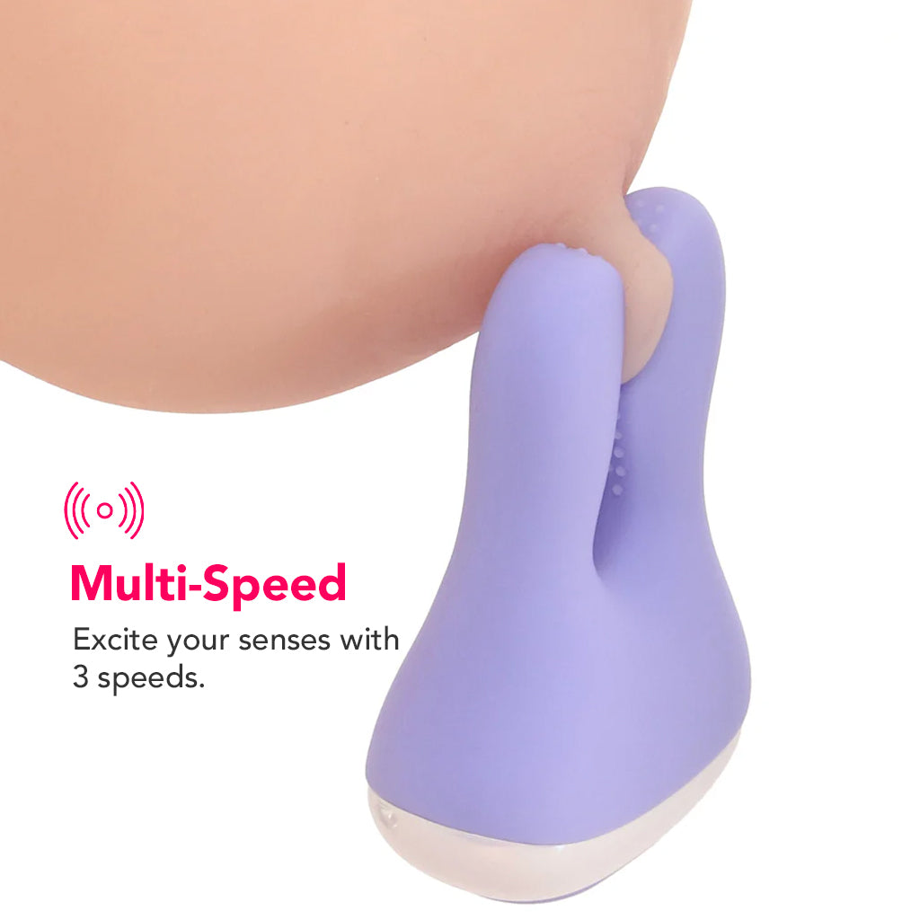 Playboy In a Pinch Vibrating Clamps with Recharge Case - Tophatter's Adult Sex Toys Online Bondage and Fetish > Nipple Stimulators & Clamps - Tophatter Daily Deals