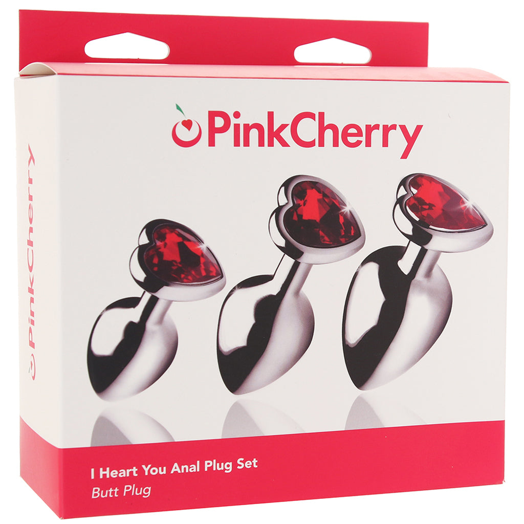 PinkCherry I Heart You Anal Plug Set Anal Sex Toys > Butt Plugs - Tophatter Daily Deals