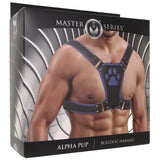 Master Series Alpha Pup Bulldog Harness in Blue - Tophatter's Adult Sex Toys Online Bondage and Fetish > Men's Bondage Wear - Tophatter Daily Deals