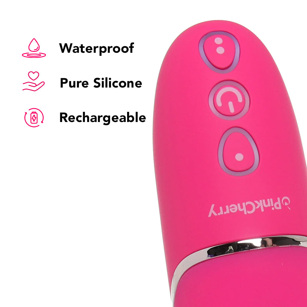 PinkCherry Warming Realistic Rabbit Vibe in Pink Vibrators > Rabbit Vibrators - Tophatter Daily Deals