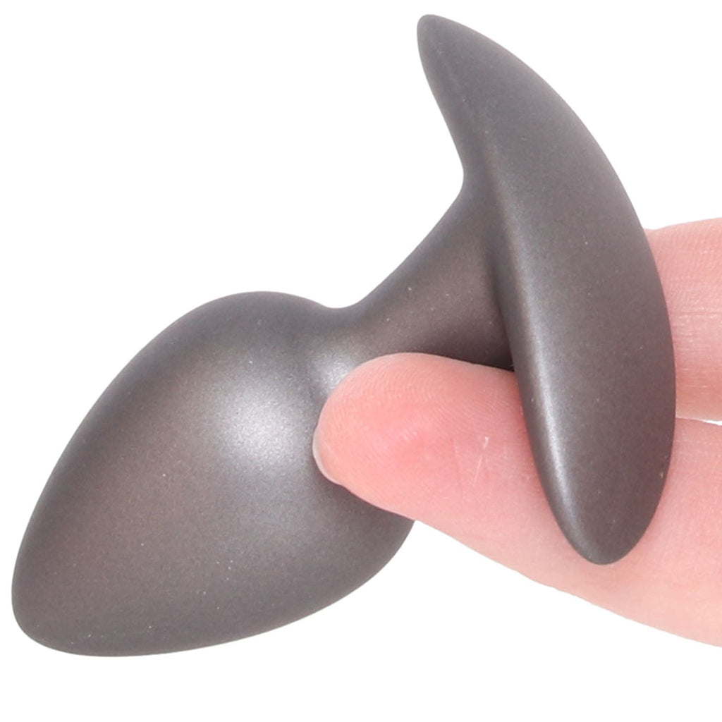 Ouch! Smooth Silicone 2.6 Inch Butt Plug in Gun Metal Anal Sex Toys > Butt Plugs - Tophatter Daily Deals