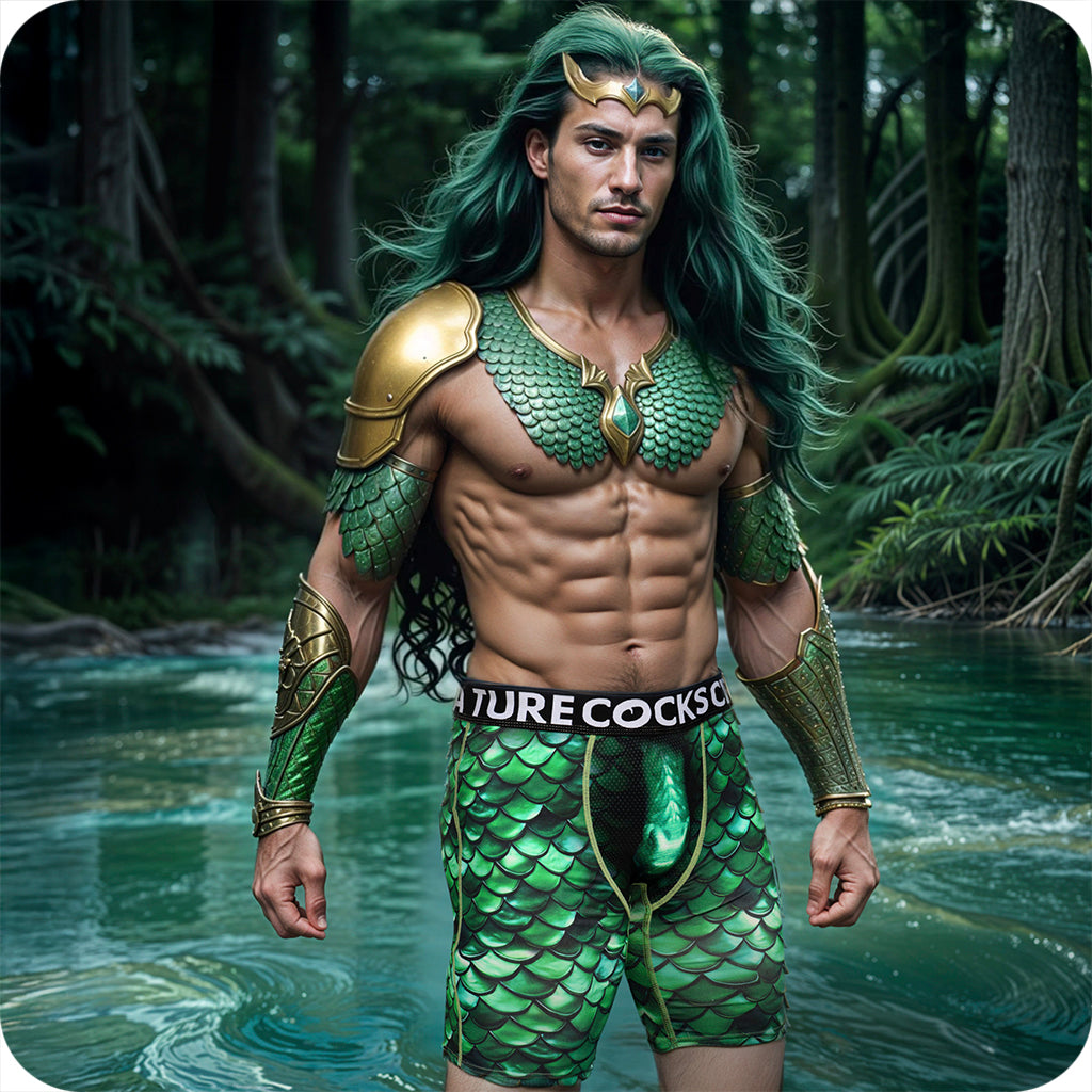 Creature Cocks Cockness Lake Monster Boxer Shorts Novelties 'n Parties > Lingerie - Tophatter Daily Deals