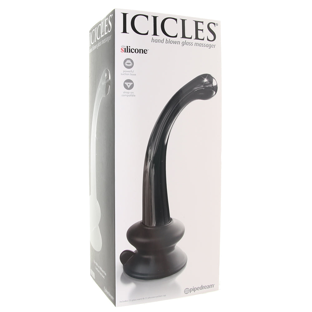 Icicles No. 87 Glass Dildo in Black - Tophatter's Adult Products Dildo Sex Toys > G-Spot Dildos - Tophatter Daily Deals