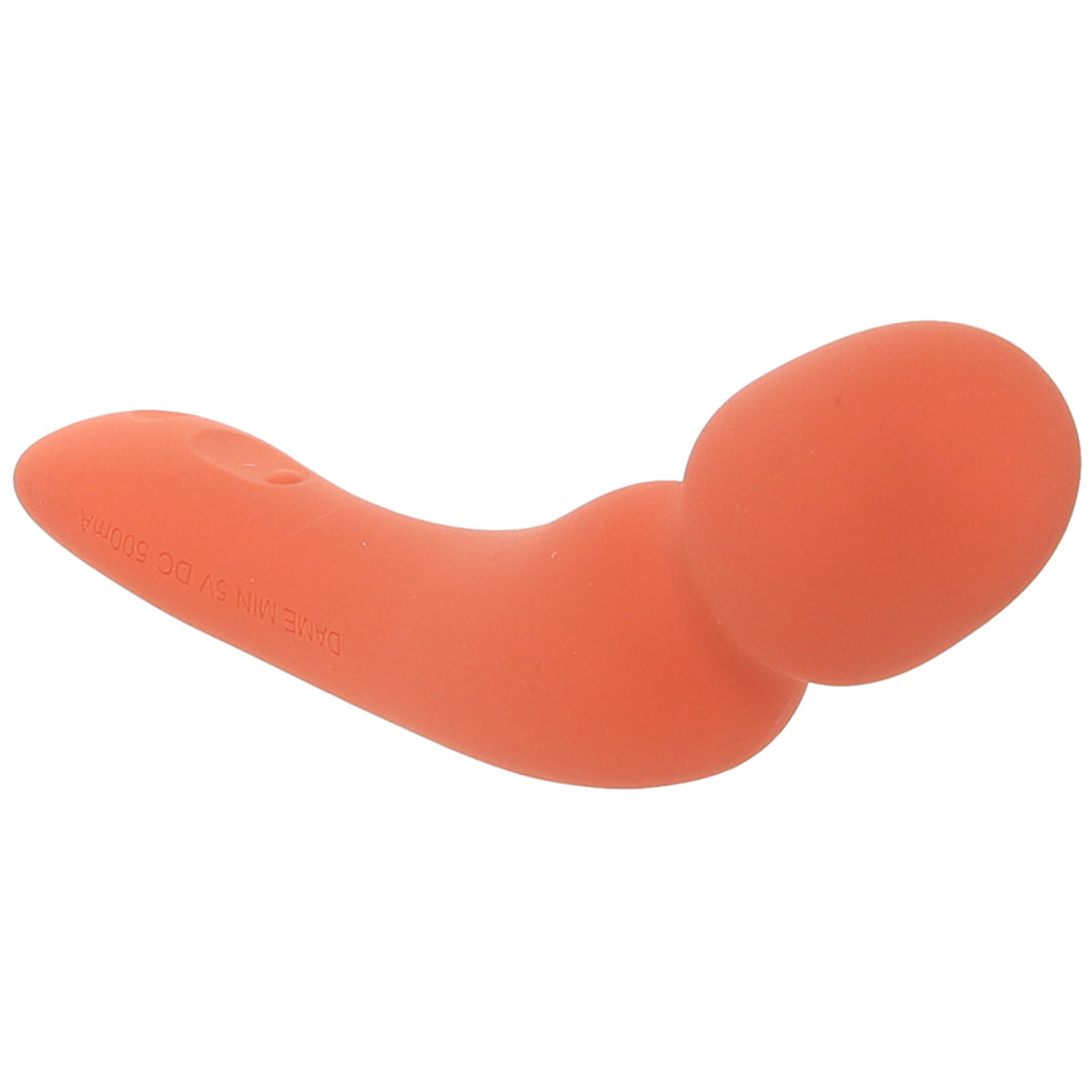 Dame Min External Wand Vibe in Papaya - Tophatter's Vibrator Deals Online Vibrators > Wands - Tophatter Daily Deals