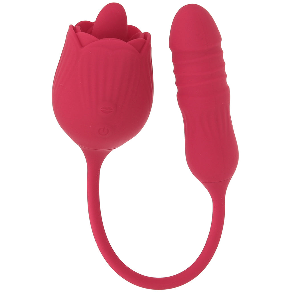 Wild Rose Dual Stimulator - Tophatter's Vibrator Deals Online Vibrators > Clitoral Stimulators - Tophatter Daily Deals