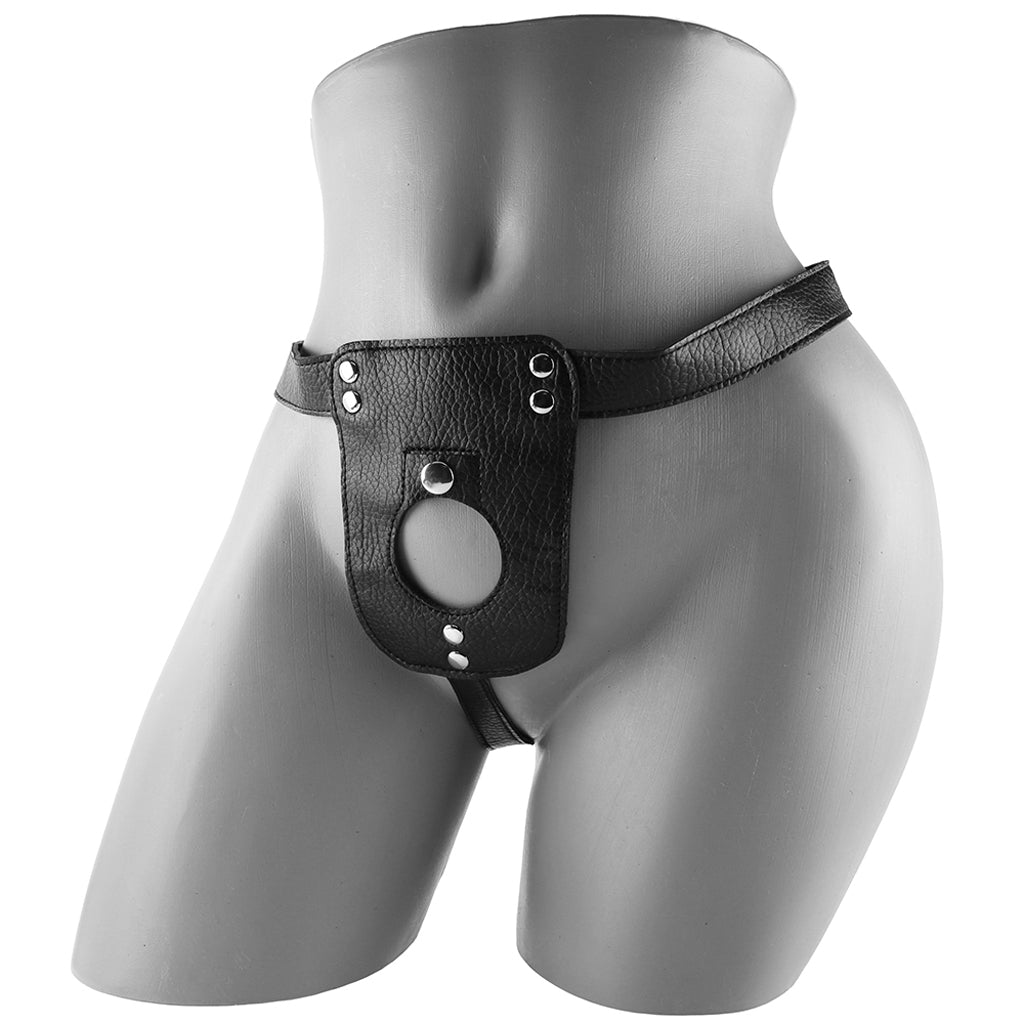 Strap U Double Take Vibrating Dildo & Harness Dildo Sex Toys > Strap-On and Harnesses - Tophatter Daily Deals