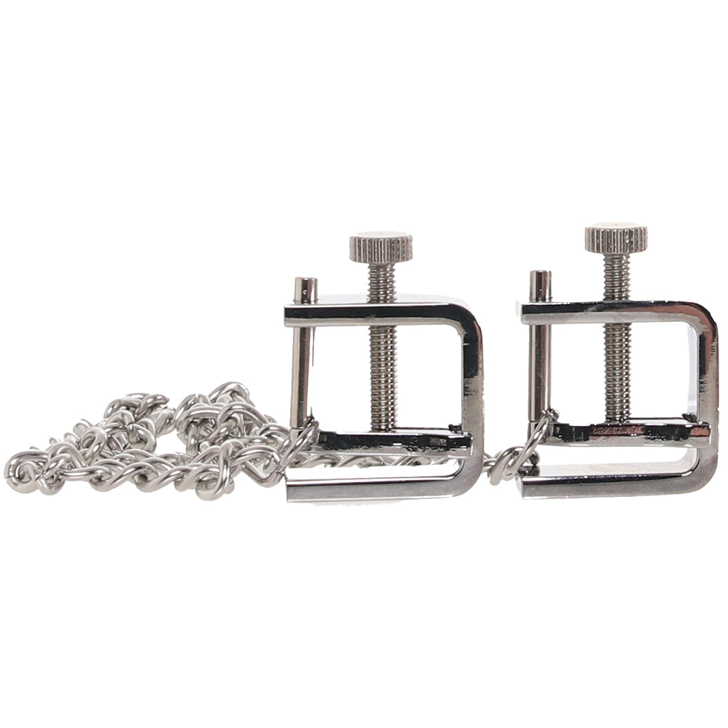 Master Series Pressure Vice Metal Nipple Clamps - Tophatter's Adult Sex Toys Online Bondage and Fetish > Nipple Stimulators & Clamps - Tophatter Daily Deals