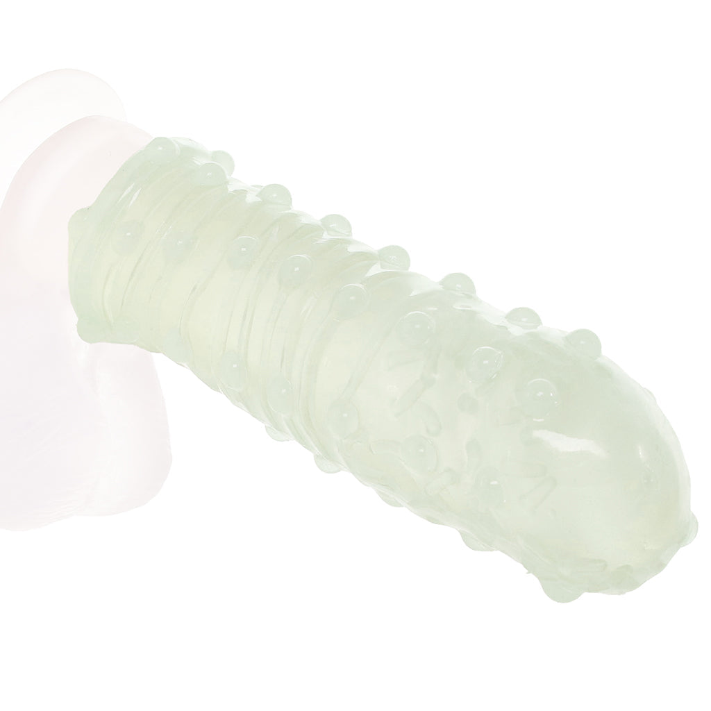 Textured Reversable Pleasure Sleeve in Glow-In-The-Dark Male Enhancement > Extenders and Sleeves - Tophatter Daily Deals