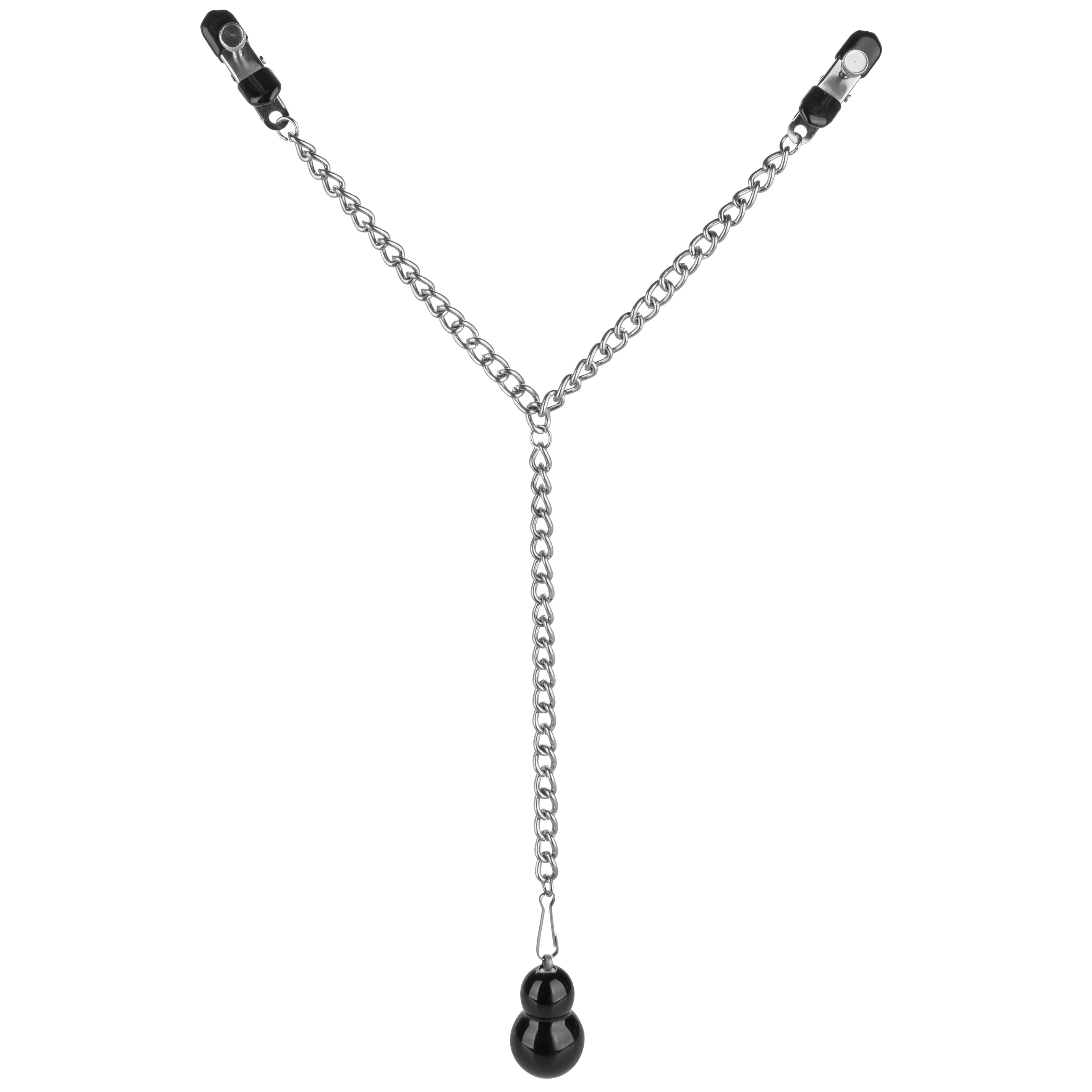 Nipple Play Weighted Dual Tier Nipple Clamps - Tophatter's Adult Sex Toys Online Bondage and Fetish > Nipple Stimulators & Clamps - Tophatter Daily Deals