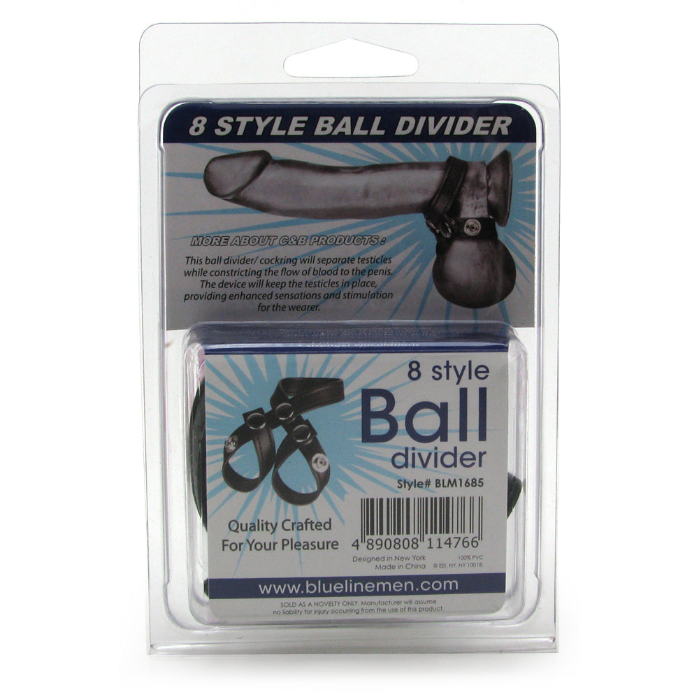 Blue Line 8 Style Ball Divider - Tophatter's Adult Sex Toys Online Cock Rings - Tophatter Daily Deals